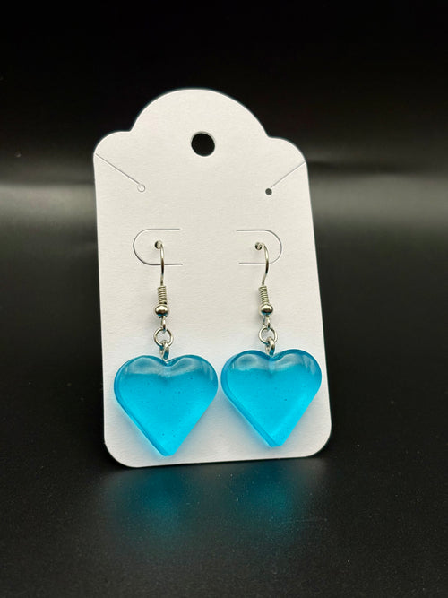 Blue jelly hearts